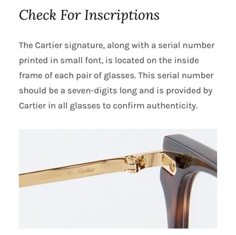 cartier serial number checker|cartier glasses serial number check.